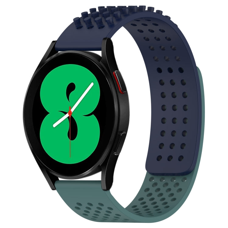 20mm 孔透氣 3D 點矽膠錶帶，適用於 Samsung Galaxy Watch 4 44mm，適用於 Samsung Galaxy Watch 4 40mm，適用於 Samsung Galaxy Watch 4 Classic 46mm