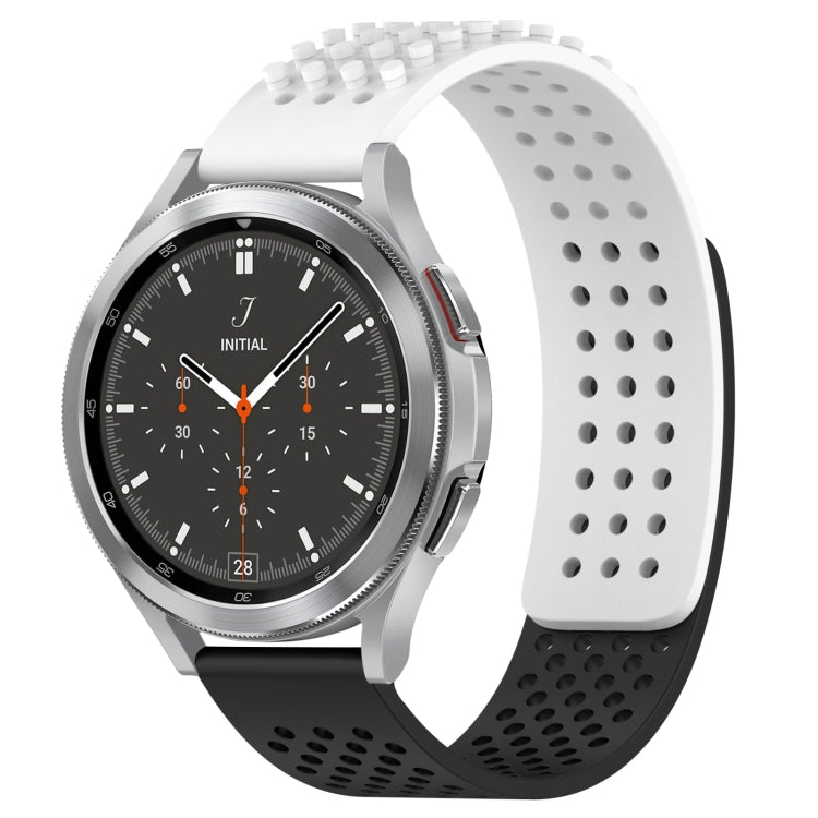 20mm 孔透氣 3D 點矽膠錶帶，適用於 Samsung Galaxy Watch 4 44mm，適用於 Samsung Galaxy Watch 4 40mm，適用於 Samsung Galaxy Watch 4 Classic 46mm