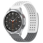 20mm 孔透氣 3D 點矽膠錶帶，適用於 Samsung Galaxy Watch 4 44mm，適用於 Samsung Galaxy Watch 4 40mm，適用於 Samsung Galaxy Watch 4 Classic 46mm