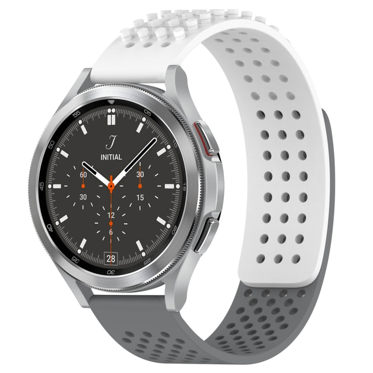 20mm 孔透氣 3D 點矽膠錶帶，適用於 Samsung Galaxy Watch 4 44mm，適用於 Samsung Galaxy Watch 4 40mm，適用於 Samsung Galaxy Watch 4 Classic 46mm