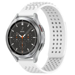20mm 孔透氣 3D 點矽膠錶帶，適用於 Samsung Galaxy Watch 4 44mm，適用於 Samsung Galaxy Watch 4 40mm，適用於 Samsung Galaxy Watch 4 Classic 46mm