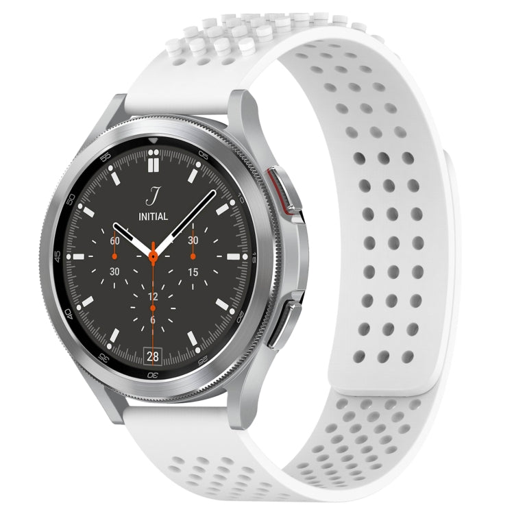 20mm 孔透氣 3D 點矽膠錶帶，適用於 Samsung Galaxy Watch 4 44mm，適用於 Samsung Galaxy Watch 4 40mm，適用於 Samsung Galaxy Watch 4 Classic 46mm