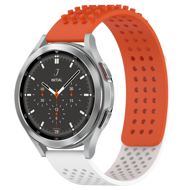 20mm 孔透氣 3D 點矽膠錶帶，適用於 Samsung Galaxy Watch 4 44mm，適用於 Samsung Galaxy Watch 4 40mm，適用於 Samsung Galaxy Watch 4 Classic 46mm