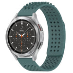 20mm 孔透氣 3D 點矽膠錶帶，適用於 Samsung Galaxy Watch 4 44mm，適用於 Samsung Galaxy Watch 4 40mm，適用於 Samsung Galaxy Watch 4 Classic 46mm
