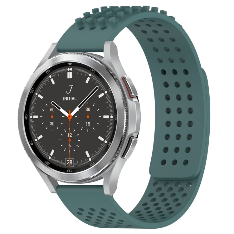 20mm 孔透氣 3D 點矽膠錶帶，適用於 Samsung Galaxy Watch 4 44mm，適用於 Samsung Galaxy Watch 4 40mm，適用於 Samsung Galaxy Watch 4 Classic 46mm