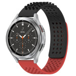 20mm 孔透氣 3D 點矽膠錶帶，適用於 Samsung Galaxy Watch 4 44mm，適用於 Samsung Galaxy Watch 4 40mm，適用於 Samsung Galaxy Watch 4 Classic 46mm