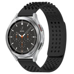 20mm 孔透氣 3D 點矽膠錶帶，適用於 Samsung Galaxy Watch 4 44mm，適用於 Samsung Galaxy Watch 4 40mm，適用於 Samsung Galaxy Watch 4 Classic 46mm