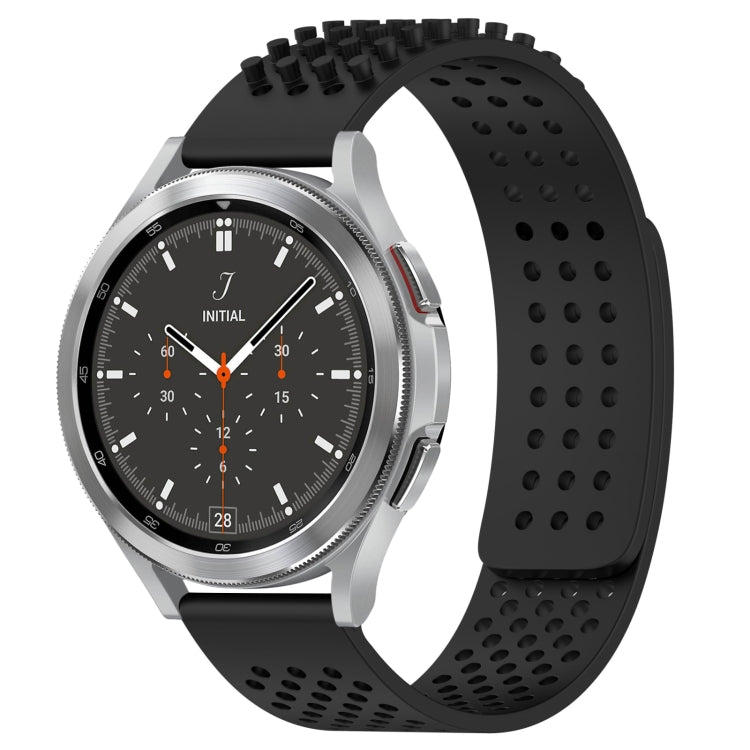20mm 孔透氣 3D 點矽膠錶帶，適用於 Samsung Galaxy Watch 4 44mm，適用於 Samsung Galaxy Watch 4 40mm，適用於 Samsung Galaxy Watch 4 Classic 46mm