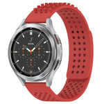 20mm 孔透氣 3D 點矽膠錶帶，適用於 Samsung Galaxy Watch 4 44mm，適用於 Samsung Galaxy Watch 4 40mm，適用於 Samsung Galaxy Watch 4 Classic 46mm