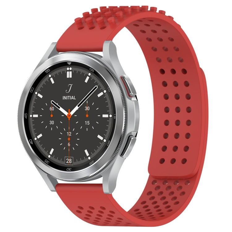 20mm 孔透氣 3D 點矽膠錶帶，適用於 Samsung Galaxy Watch 4 44mm，適用於 Samsung Galaxy Watch 4 40mm，適用於 Samsung Galaxy Watch 4 Classic 46mm