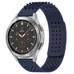 20mm 孔透氣 3D 點矽膠錶帶，適用於 Samsung Galaxy Watch 4 44mm，適用於 Samsung Galaxy Watch 4 40mm，適用於 Samsung Galaxy Watch 4 Classic 46mm