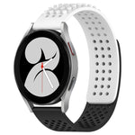 20mm 孔透氣 3D 點矽膠錶帶，適用於 Samsung Galaxy Watch 4 44mm，適用於 Samsung Galaxy Watch 4 40mm，適用於 Samsung Galaxy Watch 4 Classic 46mm
