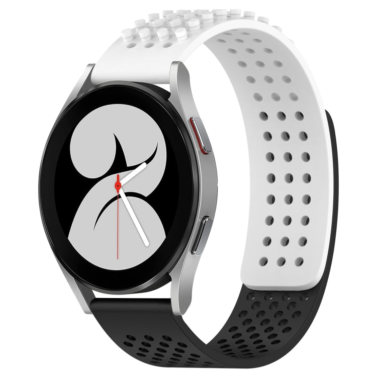 20mm 孔透氣 3D 點矽膠錶帶，適用於 Samsung Galaxy Watch 4 44mm，適用於 Samsung Galaxy Watch 4 40mm，適用於 Samsung Galaxy Watch 4 Classic 46mm