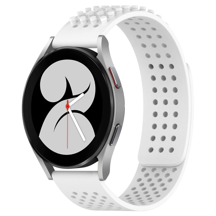 20mm 孔透氣 3D 點矽膠錶帶，適用於 Samsung Galaxy Watch 4 44mm，適用於 Samsung Galaxy Watch 4 40mm，適用於 Samsung Galaxy Watch 4 Classic 46mm