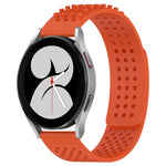 20mm 孔透氣 3D 點矽膠錶帶，適用於 Samsung Galaxy Watch 4 44mm，適用於 Samsung Galaxy Watch 4 40mm，適用於 Samsung Galaxy Watch 4 Classic 46mm