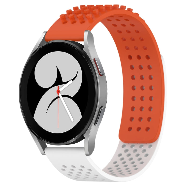 20mm 孔透氣 3D 點矽膠錶帶，適用於 Samsung Galaxy Watch 4 44mm，適用於 Samsung Galaxy Watch 4 40mm，適用於 Samsung Galaxy Watch 4 Classic 46mm