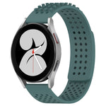 20mm 孔透氣 3D 點矽膠錶帶，適用於 Samsung Galaxy Watch 4 44mm，適用於 Samsung Galaxy Watch 4 40mm，適用於 Samsung Galaxy Watch 4 Classic 46mm