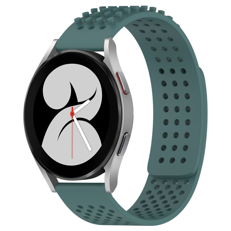 20mm 孔透氣 3D 點矽膠錶帶，適用於 Samsung Galaxy Watch 4 44mm，適用於 Samsung Galaxy Watch 4 40mm，適用於 Samsung Galaxy Watch 4 Classic 46mm
