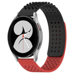 20mm 孔透氣 3D 點矽膠錶帶，適用於 Samsung Galaxy Watch 4 44mm，適用於 Samsung Galaxy Watch 4 40mm，適用於 Samsung Galaxy Watch 4 Classic 46mm