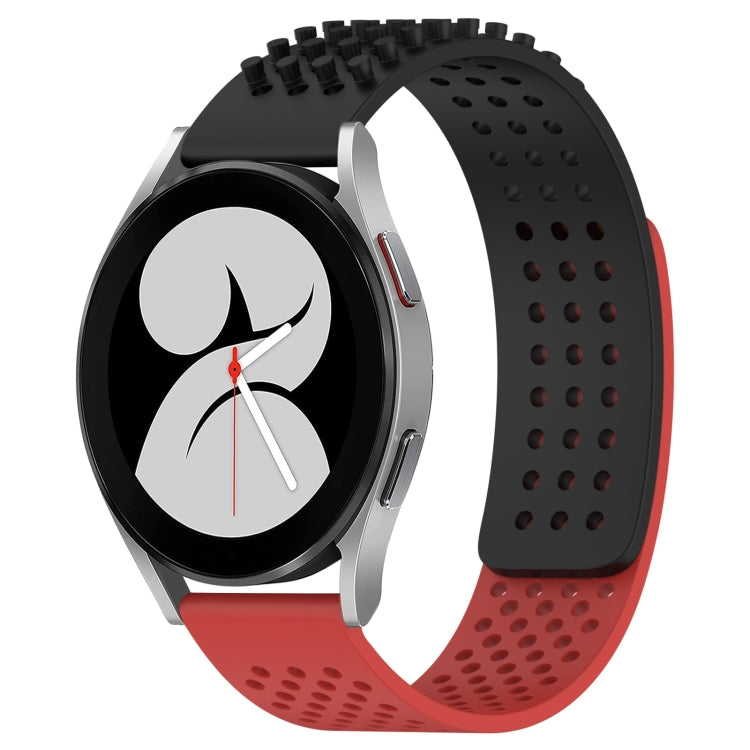 20mm 孔透氣 3D 點矽膠錶帶，適用於 Samsung Galaxy Watch 4 44mm，適用於 Samsung Galaxy Watch 4 40mm，適用於 Samsung Galaxy Watch 4 Classic 46mm