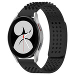 20mm 孔透氣 3D 點矽膠錶帶，適用於 Samsung Galaxy Watch 4 44mm，適用於 Samsung Galaxy Watch 4 40mm，適用於 Samsung Galaxy Watch 4 Classic 46mm
