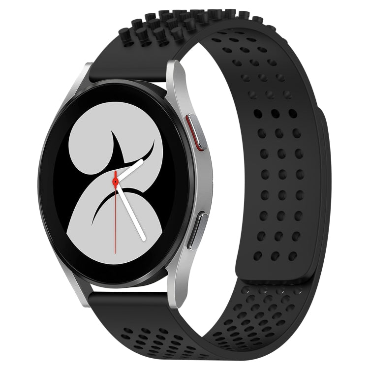 20mm 孔透氣 3D 點矽膠錶帶，適用於 Samsung Galaxy Watch 4 44mm，適用於 Samsung Galaxy Watch 4 40mm，適用於 Samsung Galaxy Watch 4 Classic 46mm