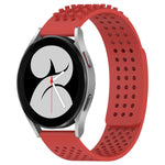 20mm 孔透氣 3D 點矽膠錶帶，適用於 Samsung Galaxy Watch 4 44mm，適用於 Samsung Galaxy Watch 4 40mm，適用於 Samsung Galaxy Watch 4 Classic 46mm