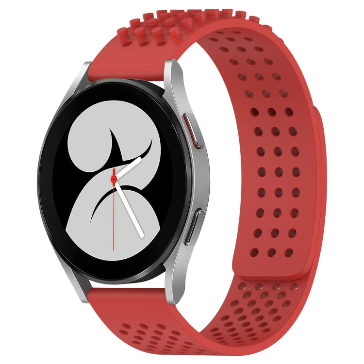 20mm 孔透氣 3D 點矽膠錶帶，適用於 Samsung Galaxy Watch 4 44mm，適用於 Samsung Galaxy Watch 4 40mm，適用於 Samsung Galaxy Watch 4 Classic 46mm