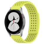 20mm 孔透氣 3D 點矽膠錶帶，適用於 Samsung Galaxy Watch 4 44mm，適用於 Samsung Galaxy Watch 4 40mm，適用於 Samsung Galaxy Watch 4 Classic 46mm
