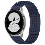 20mm 孔透氣 3D 點矽膠錶帶，適用於 Samsung Galaxy Watch 4 44mm，適用於 Samsung Galaxy Watch 4 40mm，適用於 Samsung Galaxy Watch 4 Classic 46mm