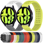 20mm 孔透氣 3D 點矽膠錶帶，適用於 Samsung Galaxy Watch 6 Classic 47mm，適用於 Samsung Galaxy Watch 6 44mm，適用於 Samsung Galaxy Watch 6 40mm