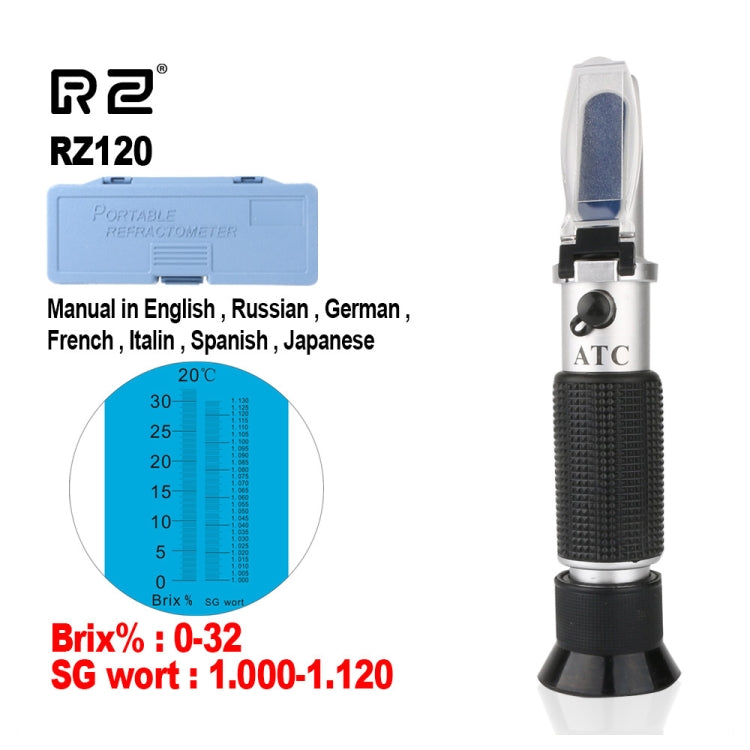 RZ120 正品折光儀，啤酒糖度麥汁糖分酒精比重手持工具密度計