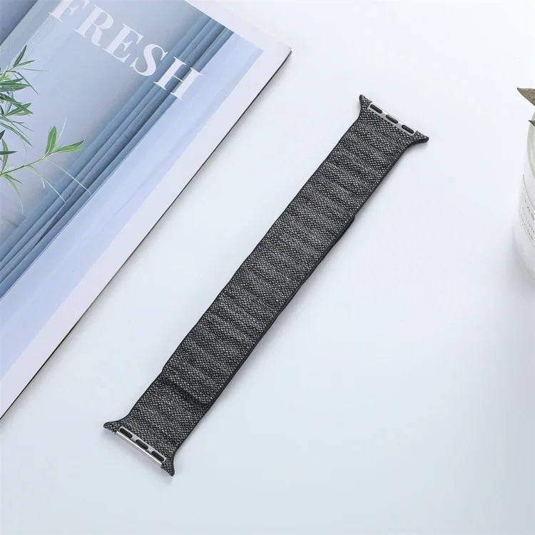 丹寧磁吸錶帶，適用於 Apple Watch 6 40mm，適用於 Apple Watch 6 44mm，適用於 Apple Watch 5 44mm，適用於 Apple Watch 5 40mm，適用於 Apple Watch 4 44mm，適用於 Apple Watch 4 40mm，適用於 Apple Watch 3 38mm，適用於 Apple Watch 3 42mm