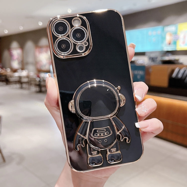 電鍍太空人支架手機殼，適用於iPhone 17e / 16e，適用於iPhone 17 Pro Max，適用於iPhone 17 Pro，適用於iPhone 17，適用於iPhone Air，適用於iPhone 16 Pro Max，適用於iPhone 16 Pro，適用於iPhone 16 Plus