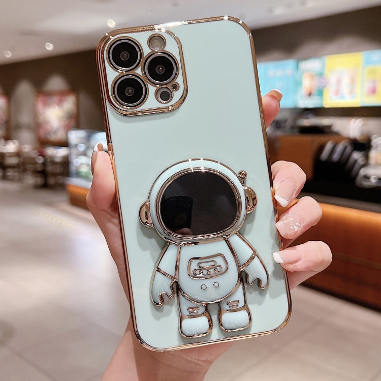 電鍍太空人支架手機殼，適用於iPhone 17e / 16e，適用於iPhone 17 Pro Max，適用於iPhone 17 Pro，適用於iPhone 17，適用於iPhone Air，適用於iPhone 16 Pro Max，適用於iPhone 16 Pro，適用於iPhone 16 Plus
