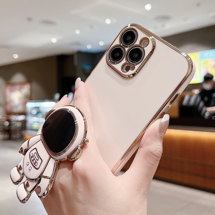 電鍍太空人支架手機殼，適用於iPhone 17e / 16e，適用於iPhone 17 Pro Max，適用於iPhone 17 Pro，適用於iPhone 17，適用於iPhone Air，適用於iPhone 16 Pro Max，適用於iPhone 16 Pro，適用於iPhone 16 Plus