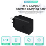 M135 PPS / PD 45W USB-C / Type-C 埠快速充電器，澳規插頭，澳規插頭