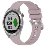 Liquid Glossy Silver Buckle Silicone Watch Band, For Garmin VivoMove Luxe / Garminmove Luxe, For Garmin Forerunner 645 / 645 Music, For Garmin Approach S40, For Garmin Vivomove3 / Garminmove3