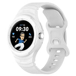 皮革紋理矽膠一體成型錶帶，適用 Google Pixel Watch 2