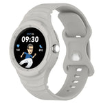 皮革紋理矽膠一體成型錶帶，適用 Google Pixel Watch 2