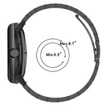 三珠不鏽鋼金屬錶帶，適用於 Google Pixel Watch 4 / 3 / 2 / 1 41mm