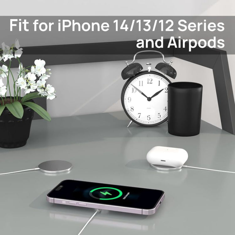 DS-WXC103 15W 最大 MagSafe 磁吸無線充電器，適用 iPhone 15/14/13 / AirPods Pro，無需適配器，WXC103