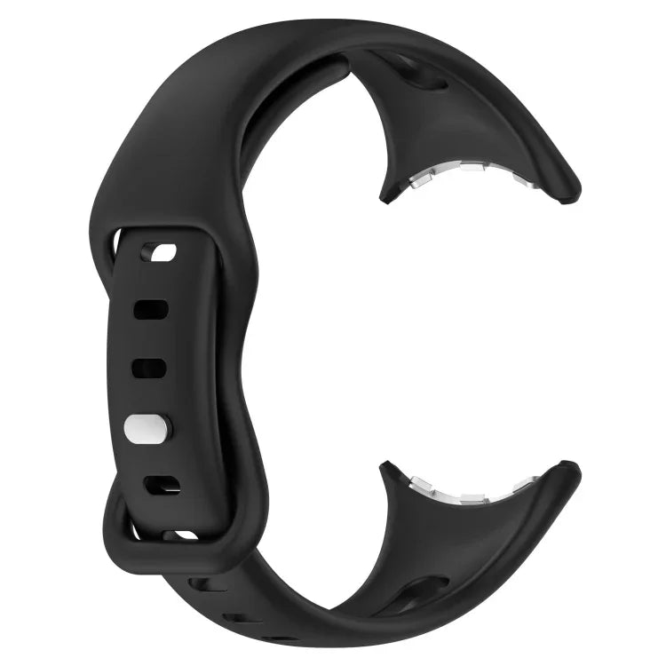 小腰蝴蝶扣矽膠錶帶，適用 Google Pixel Watch 4 / 3 / 2 / 1 41mm