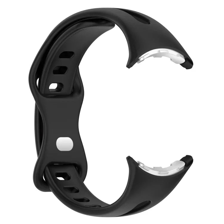 小腰蝴蝶扣矽膠錶帶，適用 Google Pixel Watch 4 / 3 / 2 / 1 41mm