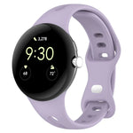 小腰蝴蝶扣矽膠錶帶，適用 Google Pixel Watch 4 / 3 / 2 / 1 41mm