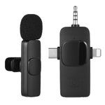 適用於iPhone / Android的無線領夾麥克風，2合1，3合1