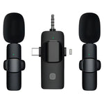 適用於iPhone / Android的無線領夾麥克風，2合1，3合1
