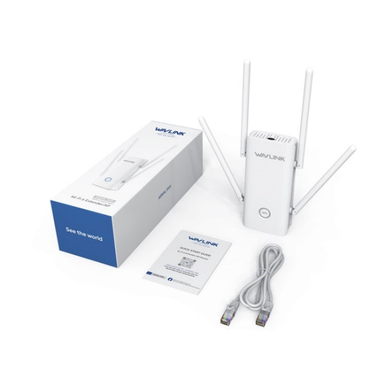 WAVLINK WN583AX1 乙太網端口 AX1800 WiFi6 1.8Gbps 雙頻 WiFi 增強器無線路由器，歐規插頭