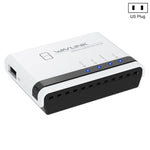 WAVLINK NU516U1 USB2.0 無線印表機伺服器，具 10 / 100Mbps LAN / WiFi 橋接功能，美規插頭，英規插頭，歐規插頭，澳規插頭