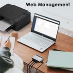 WAVLINK NU516U1 USB2.0 無線印表機伺服器，具 10 / 100Mbps LAN / WiFi 橋接功能，美規插頭，英規插頭，歐規插頭，澳規插頭